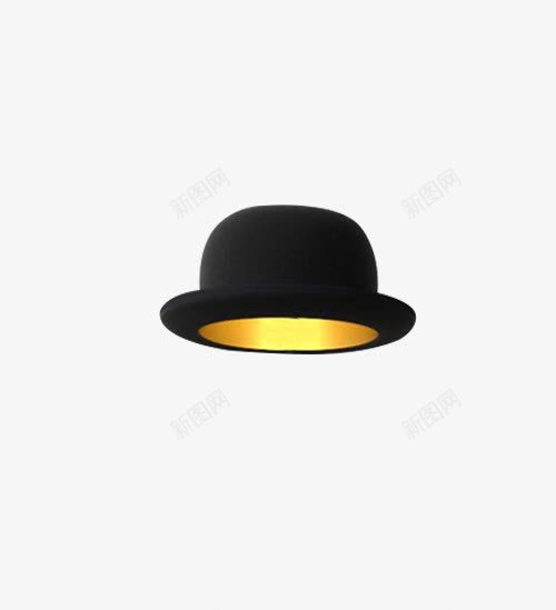 黑色圆形礼帽png免抠素材_88icon https://88icon.com 圆形 礼帽 黑色