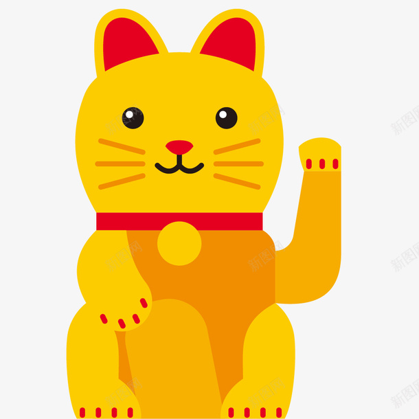 手绘招财猫png免抠素材_88icon https://88icon.com 动物 招财猫 矢量招财猫 装饰图 装饰画