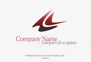 红色脚印companyname图标图标