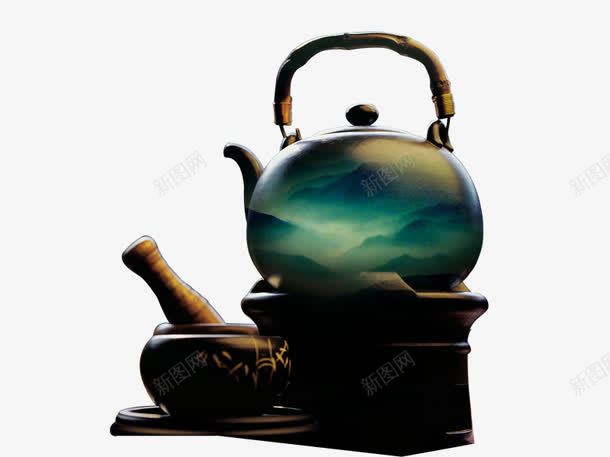 中国风茶壶png免抠素材_88icon https://88icon.com 中国风 茶 茶壶 茶道