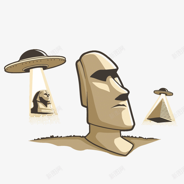 巨石像矢量图eps免抠素材_88icon https://88icon.com UFO 卡通手绘 巨石像 巨石像PNG矢量图 巨石像免扣PNG图 矢量巨石像 矢量图