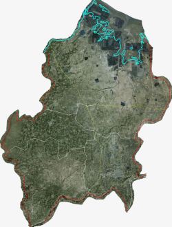 山东滨州市高速公路卫星地图素材