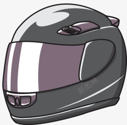 竞速头盔灰色竞速摩托头盔矢量图高清图片