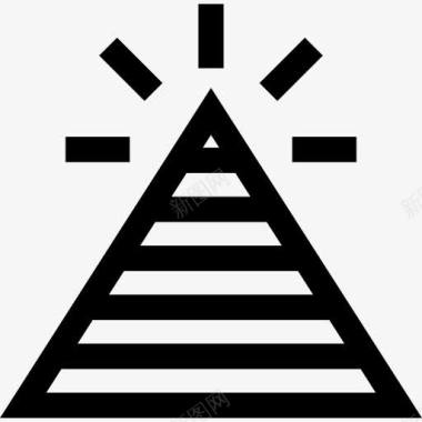 网络交流金字塔图标图标
