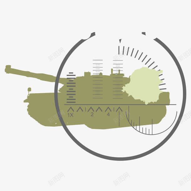 海陆空坦克瞄准png免抠素材_88icon https://88icon.com 坦克 海陆空 瞄准