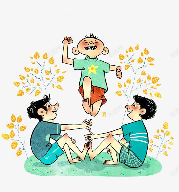 三个好朋友png免抠素材_88icon https://88icon.com 儿童插画 卡通 卡通元素 好朋友 故事插画