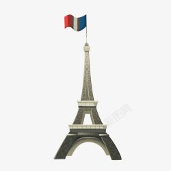 法国埃菲尔铁塔矢量图素材