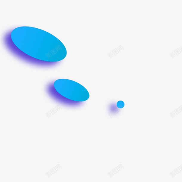 蓝色椭圆图形漂浮png免抠素材_88icon https://88icon.com 免抠PNG 图形 椭圆 漂浮素材 蓝色