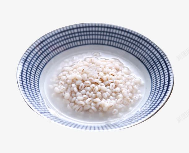 一碗煮熟的薏米png免抠素材_88icon https://88icon.com 一碗煮熟的薏米 瓷碗 薏米