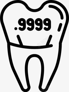 小牙齿牙齿牙DentistToolsToothicons图标图标