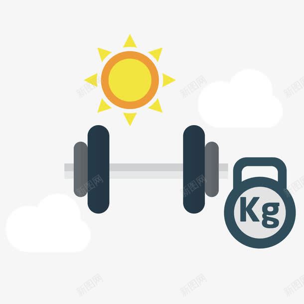 哑铃运动png免抠素材_88icon https://88icon.com KG 太阳 男性 锻炼