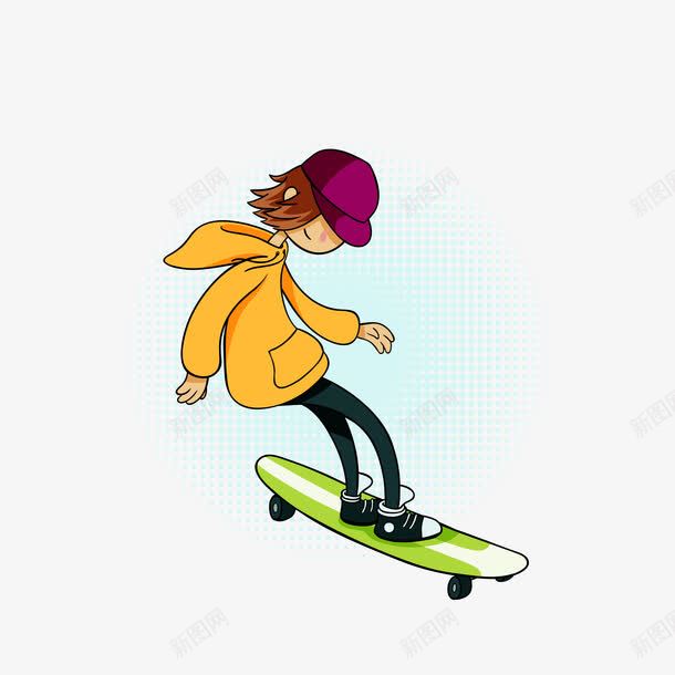 滑板少年png免抠素材_88icon https://88icon.com 帅气 男孩 转弯 高中生