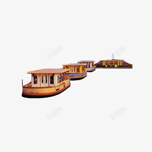 观光旅游船png免抠素材_88icon https://88icon.com 旅游船 船 船只 观光船