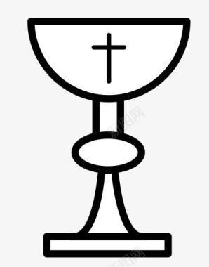 天主教的圣杯基督教的教堂交流天图标图标
