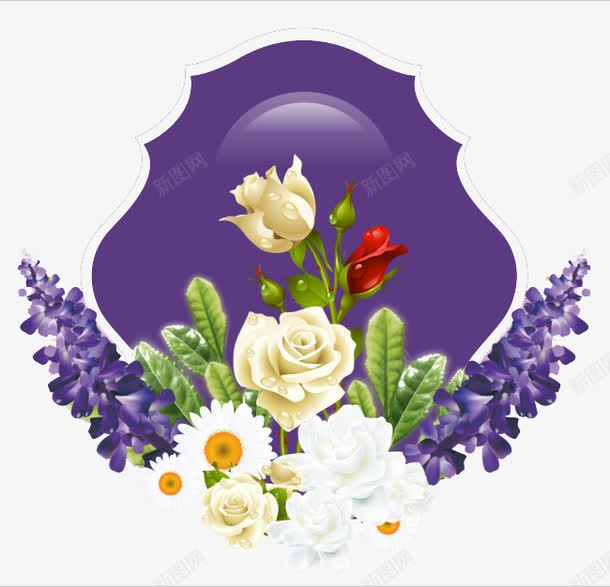 紫色玫瑰花背景png免抠素材_88icon https://88icon.com 玫瑰花 白玫瑰花瓣 素材背景 紫色