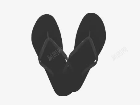 卡通凉鞋png免抠素材_88icon https://88icon.com 凉鞋 工具 生活用品 黑色