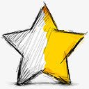star明星一半正确的handdrawnicons图标图标