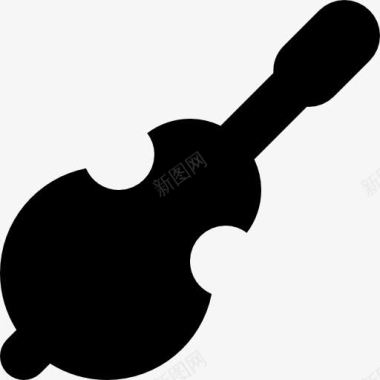 古典模特小提琴图标图标