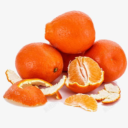 水果橘子元素png免抠素材_88icon https://88icon.com 元素 拨开的橘子 橘子 橘子皮 水果