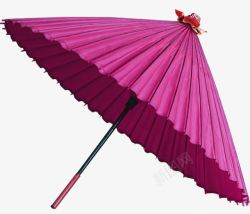 紫红色的油纸伞素材