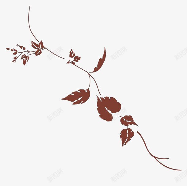 飘落的叶子png免抠素材_88icon https://88icon.com 各类型的树叶 大自然 花卉 酒红色