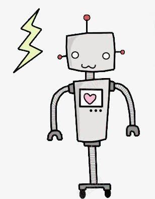 电与机器人png免抠素材_88icon https://88icon.com 卡通 可爱 机器人