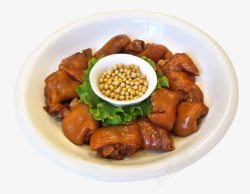黄豆焖猪蹄素材