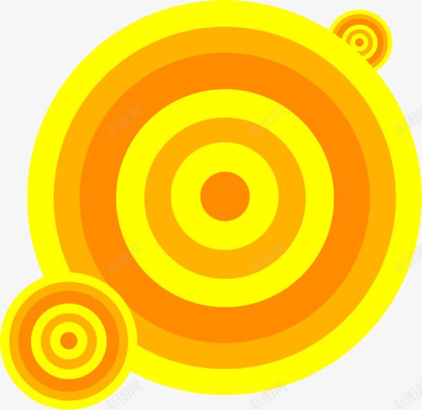 黄色圈圈可爱装饰png免抠素材_88icon https://88icon.com 可爱 圈圈 装饰 黄色