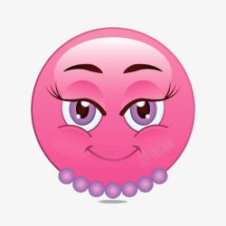 粉红色的表情害羞素材