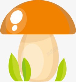 彩色蘑菇卡通图素材