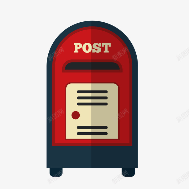 红色复古邮筒png免抠素材_88icon https://88icon.com 卡通邮箱筒 复古邮筒 红色邮箱筒 背景装饰