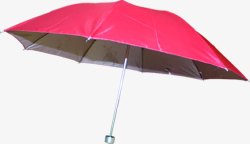 红色伸缩遮阳伞实用素材