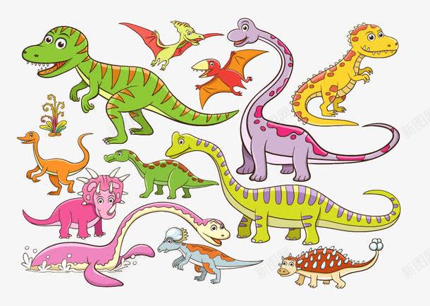 卡通恐龙元素png免抠素材_88icon https://88icon.com 动物 卡通 彩色 恐龙