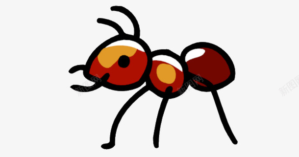 手绘蚂蚁png免抠素材_88icon https://88icon.com 手绘画 矢量装饰 蚂蚁 装饰 装饰画