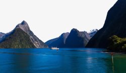新西兰米尔福德峡湾风景区素材