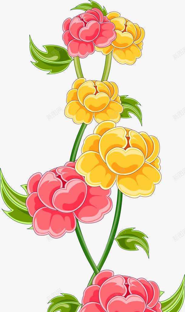 彩色花朵植物装饰美景png免抠素材_88icon https://88icon.com 彩色 植物 美景 花朵 装饰