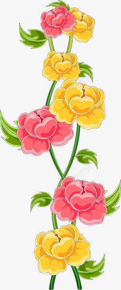 彩色花朵植物装饰美景素材