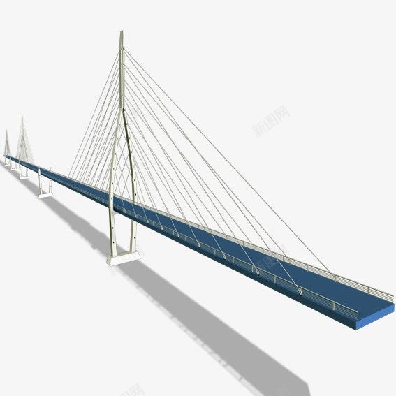 向远方延伸的拉线式大桥png免抠素材_88icon https://88icon.com 大桥 延伸 拉线 远方