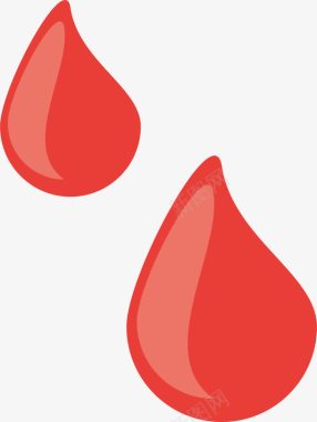 红色血滴图标图标
