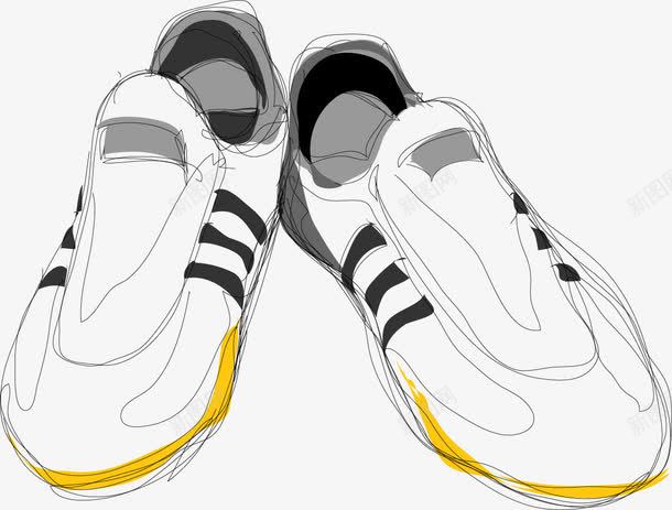 手绘的运动鞋png免抠素材_88icon https://88icon.com PNG图形 PNG装饰 手绘 装饰 运动鞋 鞋子
