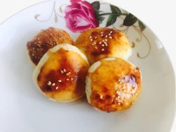 盘装玫瑰花烤饼鲜花饼素材