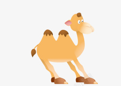 动物卡通骆驼矢量图素材