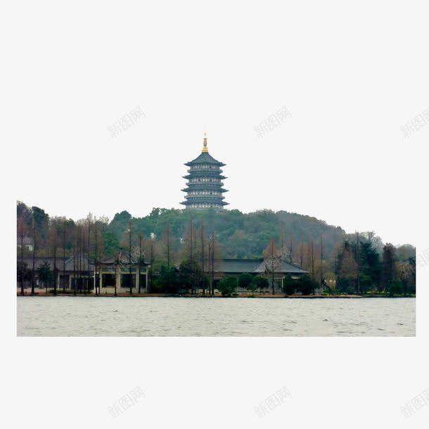 西湖风景png免抠素材_88icon https://88icon.com 免扣图片 免扣素材 免费 免费下载 免费图片 免费素材 杭州建筑 西湖