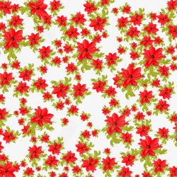 红色小花背景素材