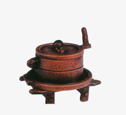 古代红铜磨盘实物图素材