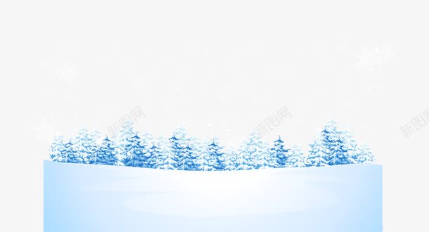 冬日雪景png免抠素材_88icon https://88icon.com 冬日 树林 积雪 雪景 雪花