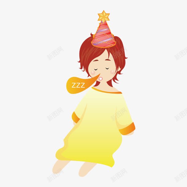 穿黄色衣服睡觉的卡通小孩矢量图ai免抠素材_88icon https://88icon.com 卡通小孩 睡觉 衣服 黄色 矢量图