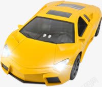 黄色玩具汽车逼真素材