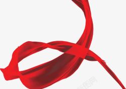 红色绸带喜庆元素素材