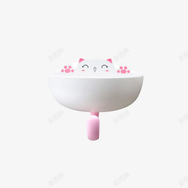 他他库肥猫收纳浴室壁挂式香皂盒png免抠素材_88icon https://88icon.com 产品实物 收纳架 置物架 香皂盒